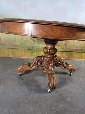 Vintage Table in Walnut with Central Leg-GBA-2016432