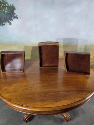 Vintage Table in Walnut with Central Leg-GBA-2016432