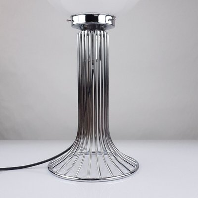 Vintage Table Lamp Chrome & Glass from Mazzega, 1960s-FUP-1799172