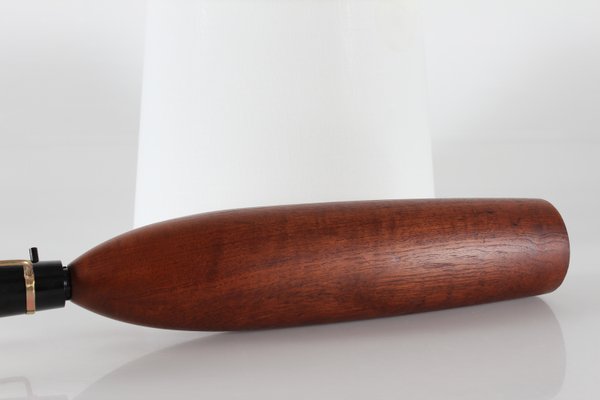 Vintage Table Lamp in Hand-Turned Teak by Finn Juhl, 1960s-QQ-2035761