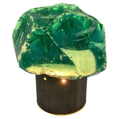 Vintage Table Lamp in Saint Gobain Glass in the style of Max Ingrand, 1960s-KKZ-1814281