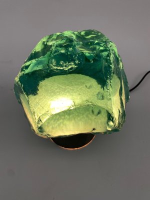 Vintage Table Lamp in Saint Gobain Glass in the style of Max Ingrand, 1960s-KKZ-1814281