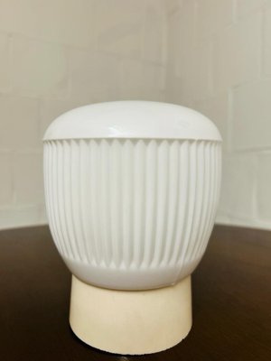 Vintage Table Lamp in White Plastic-SZM-1785541