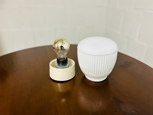 Vintage Table Lamp in White Plastic-SZM-1785541