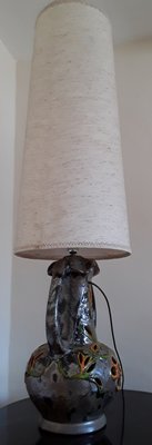 Vintage Table Lamp on Ceramic Base in Fat Lava style, 1970s-HOI-1377510