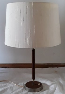 Vintage Table Lamp with Chrome-Plated Metal Base-HOI-947520