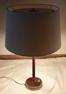 Vintage Table Lamp with Chrome-Plated Metal Base-HOI-947520