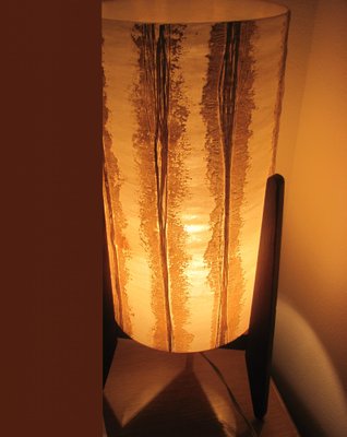 Vintage Table Lamp with Lampshade, Czechoslovakia, 1960s-ZWG-1329108