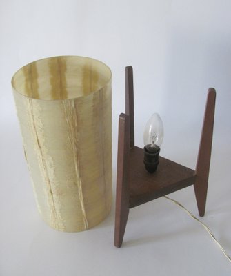 Vintage Table Lamp with Lampshade, Czechoslovakia, 1960s-ZWG-1329108