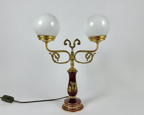 Vintage Table Lamp with Metal Base-GYX-2022983