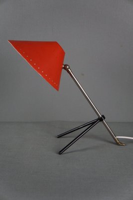 Vintage Table Lamp with Red Shade from Hala Zeist-HPP-1738368