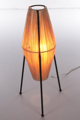 Vintage Table Lamp with Sisal on a Tripod, 1960-EZZ-1126370