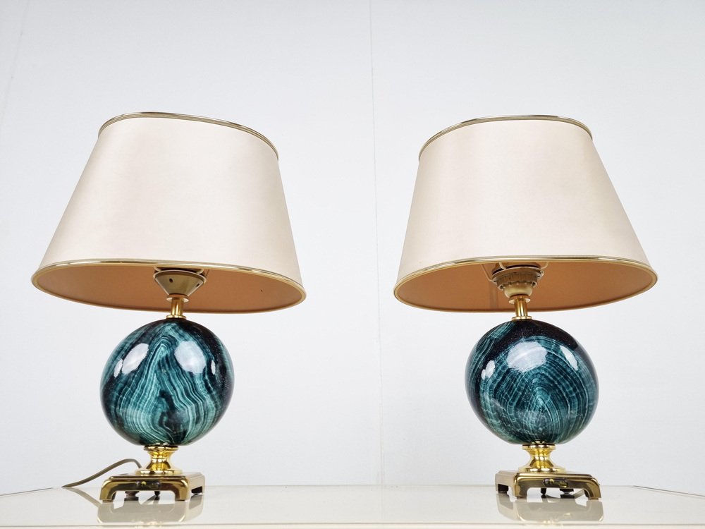 Vintage Table Lamps from Maison Le Dauphin, 1970s, Set of 2