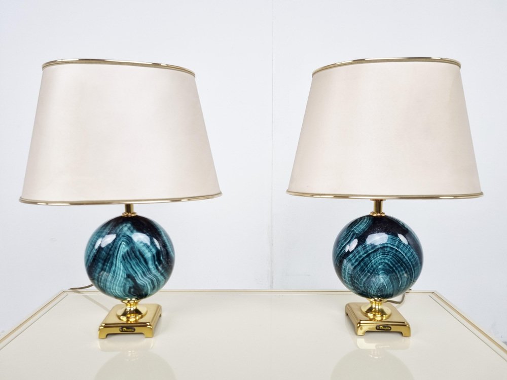 Vintage Table Lamps from Maison Le Dauphin, 1970s, Set of 2