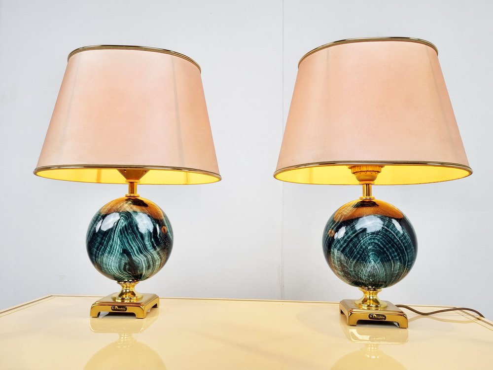 Vintage Table Lamps from Maison Le Dauphin, 1970s, Set of 2