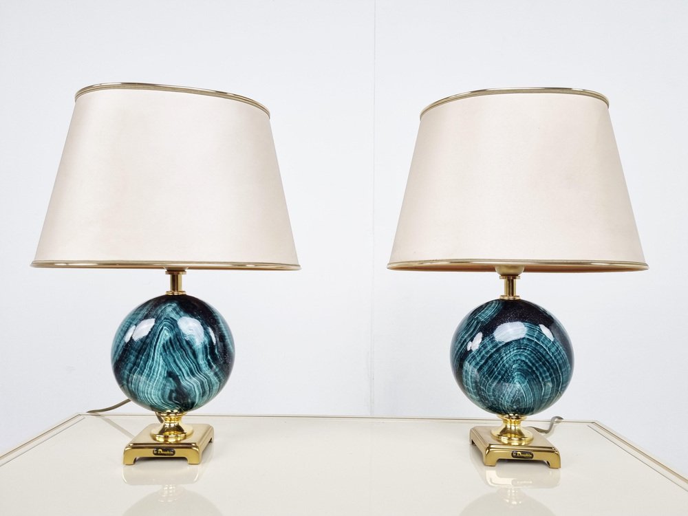 Vintage Table Lamps from Maison Le Dauphin, 1970s, Set of 2