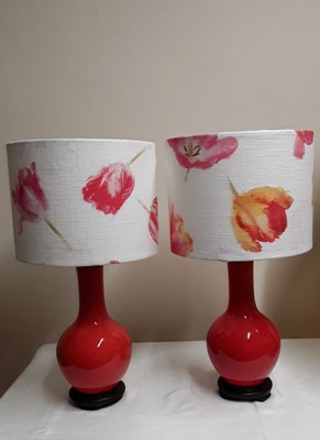 Vintage Table Lamps in Ceramic, 1970s, Set of 2-HOI-1780573