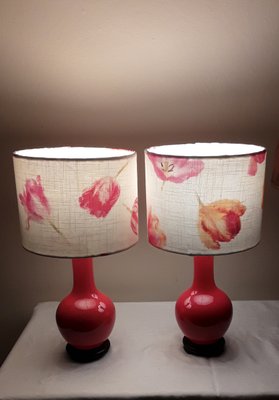 Vintage Table Lamps in Ceramic, 1970s, Set of 2-HOI-1780573