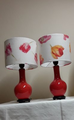 Vintage Table Lamps in Ceramic, 1970s, Set of 2-HOI-1780573