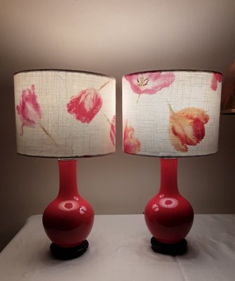 Vintage Table Lamps in Ceramic, 1970s, Set of 2-HOI-1780573