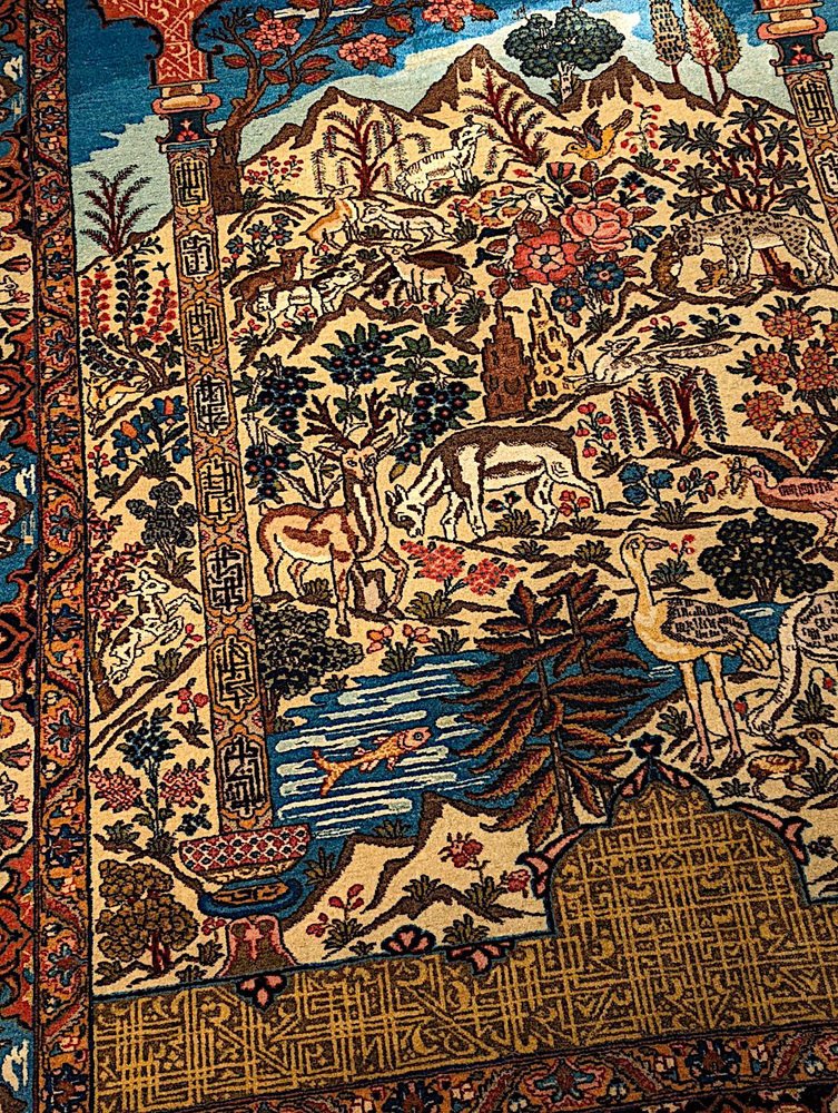 Vintage Tabriz Carpet, 1920s