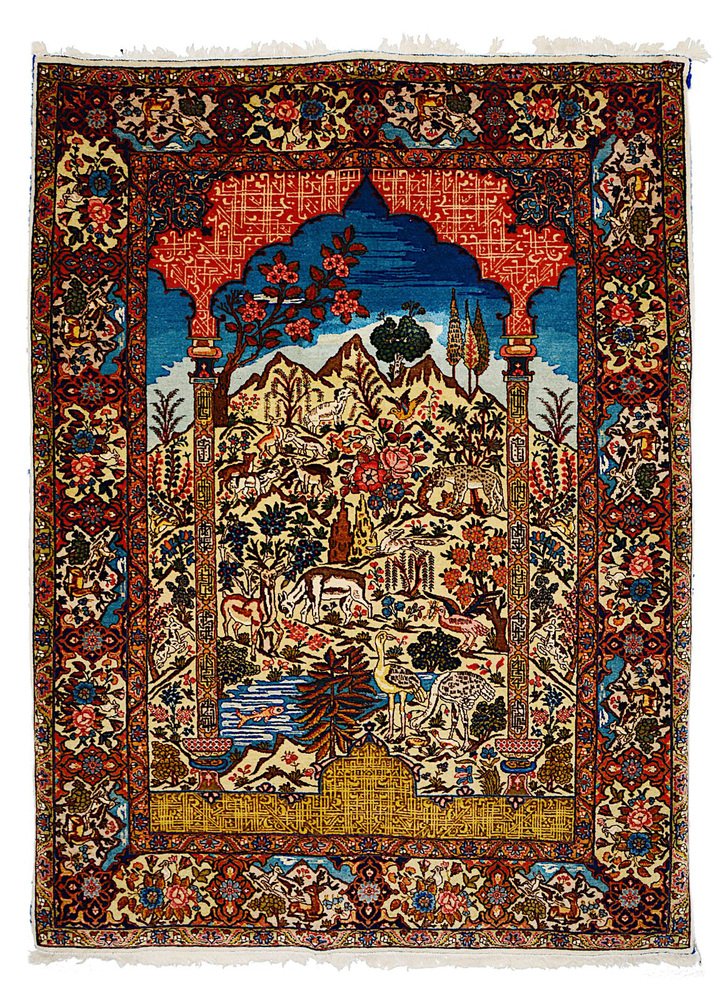 Vintage Tabriz Carpet, 1920s