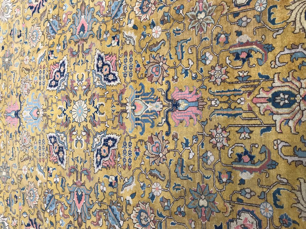 Vintage Tabriz Large Rug, 1950s