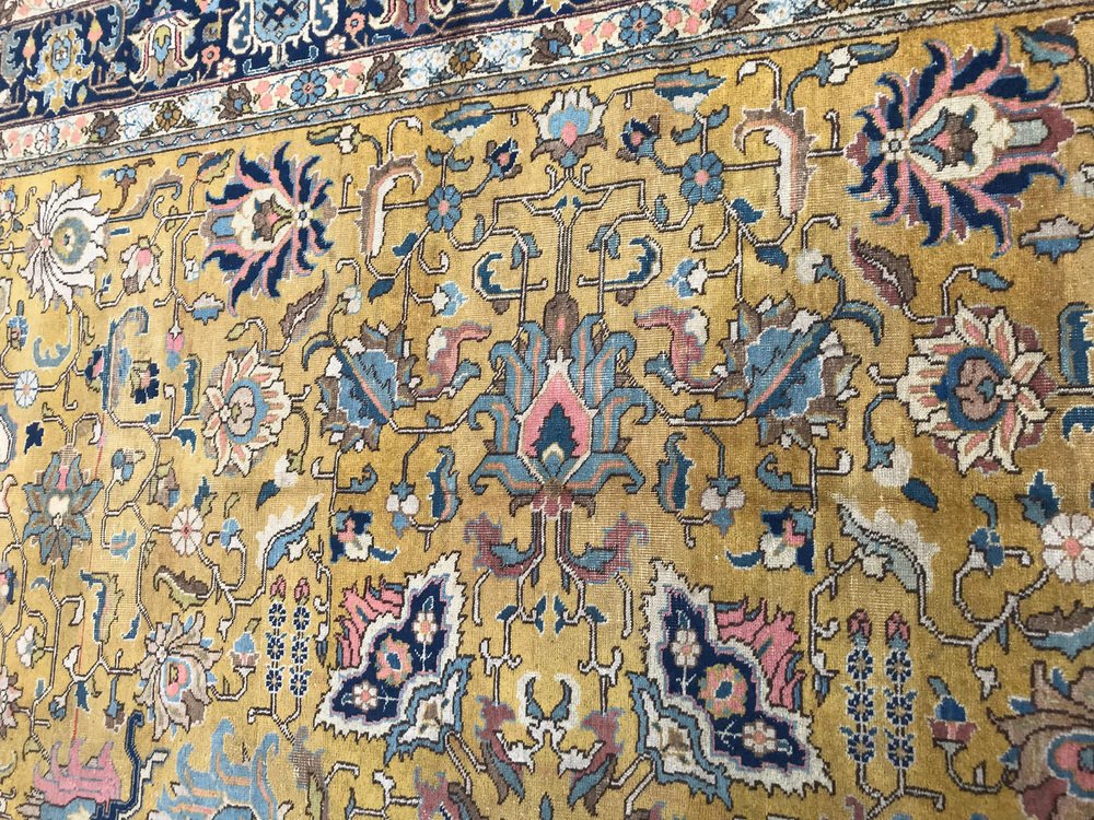 Vintage Tabriz Large Rug, 1950s