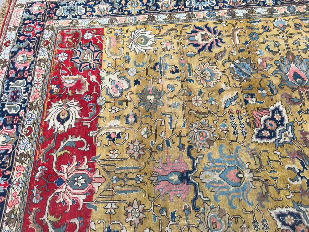 Vintage Tabriz Large Rug, 1950s