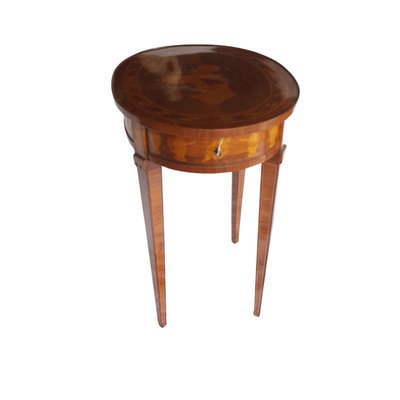 Vintage Tall Cofee Table with Inlaid Tropical Wood.-TCS-1062539