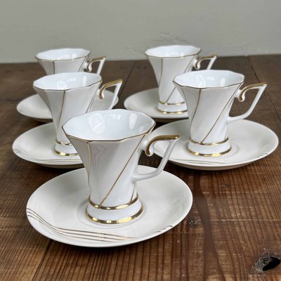 Vintage Tea Cups with Saucers from Keito Japan, 1960s, Set of 10-DWL-2035404