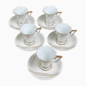 Vintage Tea Cups with Saucers from Keito Japan, 1960s, Set of 10-DWL-2035404