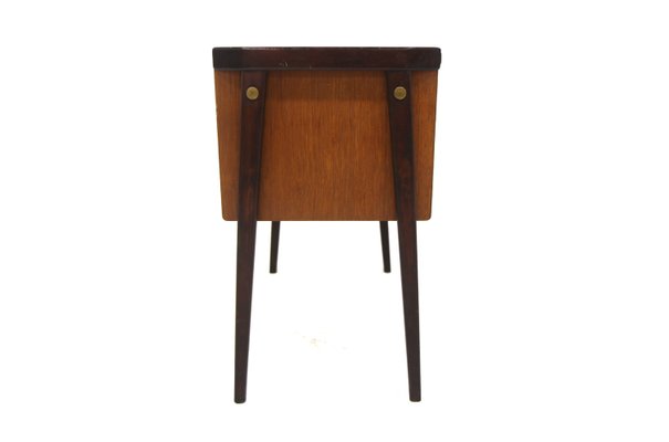 Vintage Teak and Beech Chest of Drawers, Sweden, 1960s-GEK-2024597