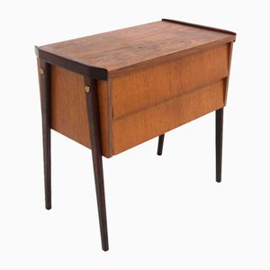 Vintage Teak and Beech Chest of Drawers, Sweden, 1960s-GEK-2024597