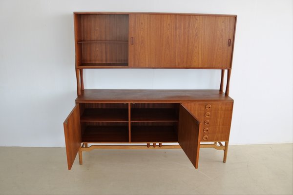 Vintage Teak and Oak Highboard-FUN-1332159