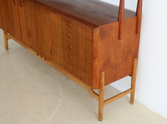 Vintage Teak and Oak Highboard-FUN-1332159