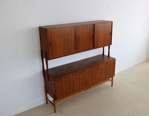 Vintage Teak and Oak Highboard-FUN-1332159