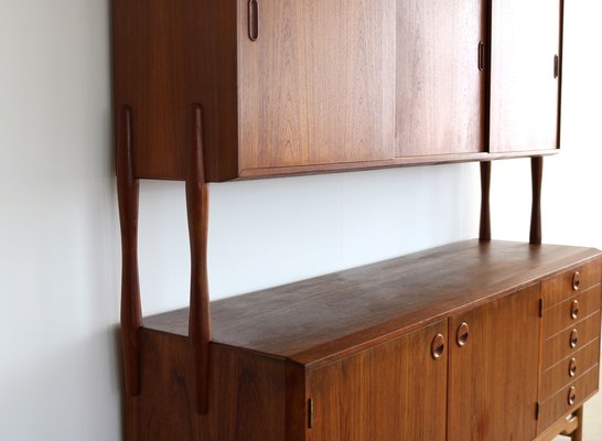 Vintage Teak and Oak Highboard-FUN-1332159