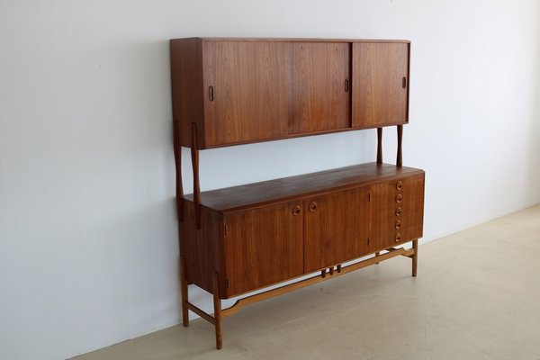 Vintage Teak and Oak Highboard-FUN-1332159