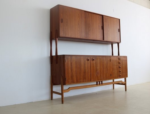 Vintage Teak and Oak Highboard-FUN-1332159