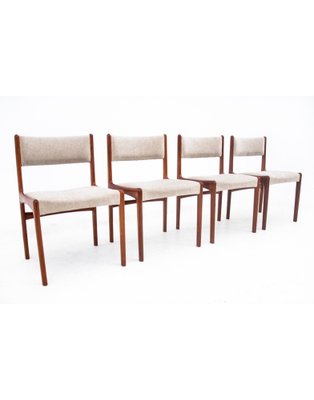 Vintage Teak Chairs, 1960s, Set of 4-BXB-1730240