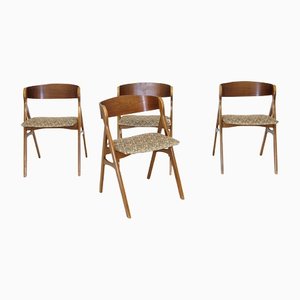 Vintage Teak Chairs, Denmark, 1960s, Set of 4-GEK-1292201