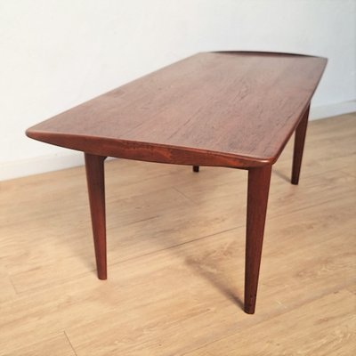 Vintage Teak Coffee Table by Tove & Edvard Kindt, 1950s-WK-2016125