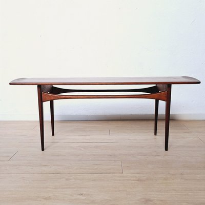 Vintage Teak Coffee Table by Tove & Edvard Kindt, 1950s-WK-2016125