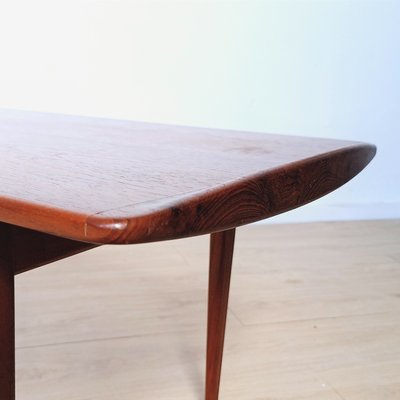 Vintage Teak Coffee Table by Tove & Edvard Kindt, 1950s-WK-2016125