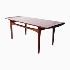 Vintage Teak Coffee Table by Tove & Edvard Kindt, 1950s-WK-2016125