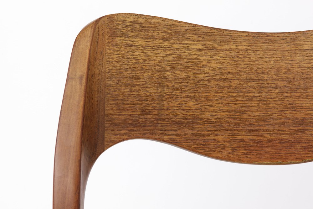 Vintage Teak Model 71 Chair by Niels Moller, 1950s