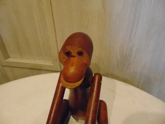 Vintage Teak Monkey by Kay Bojesen, 1960s-CAQ-1407903