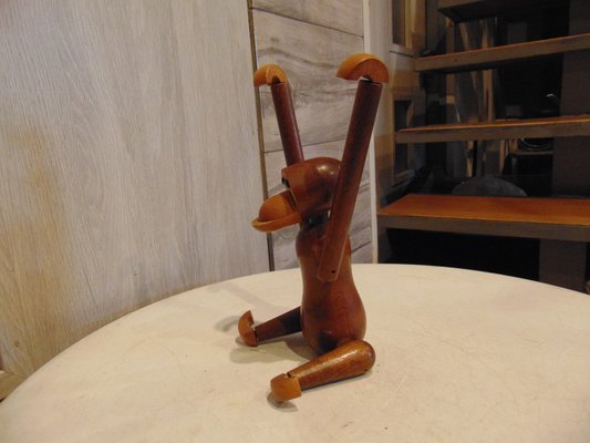 Vintage Teak Monkey by Kay Bojesen, 1960s-CAQ-1407903