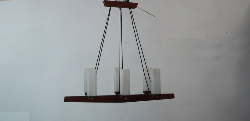 Vintage Teak Pendant Lamp, 1950s-HIZ-1740573